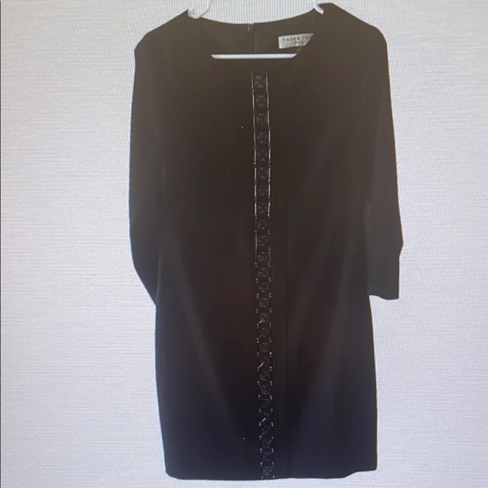 Black Dress with Front Detail